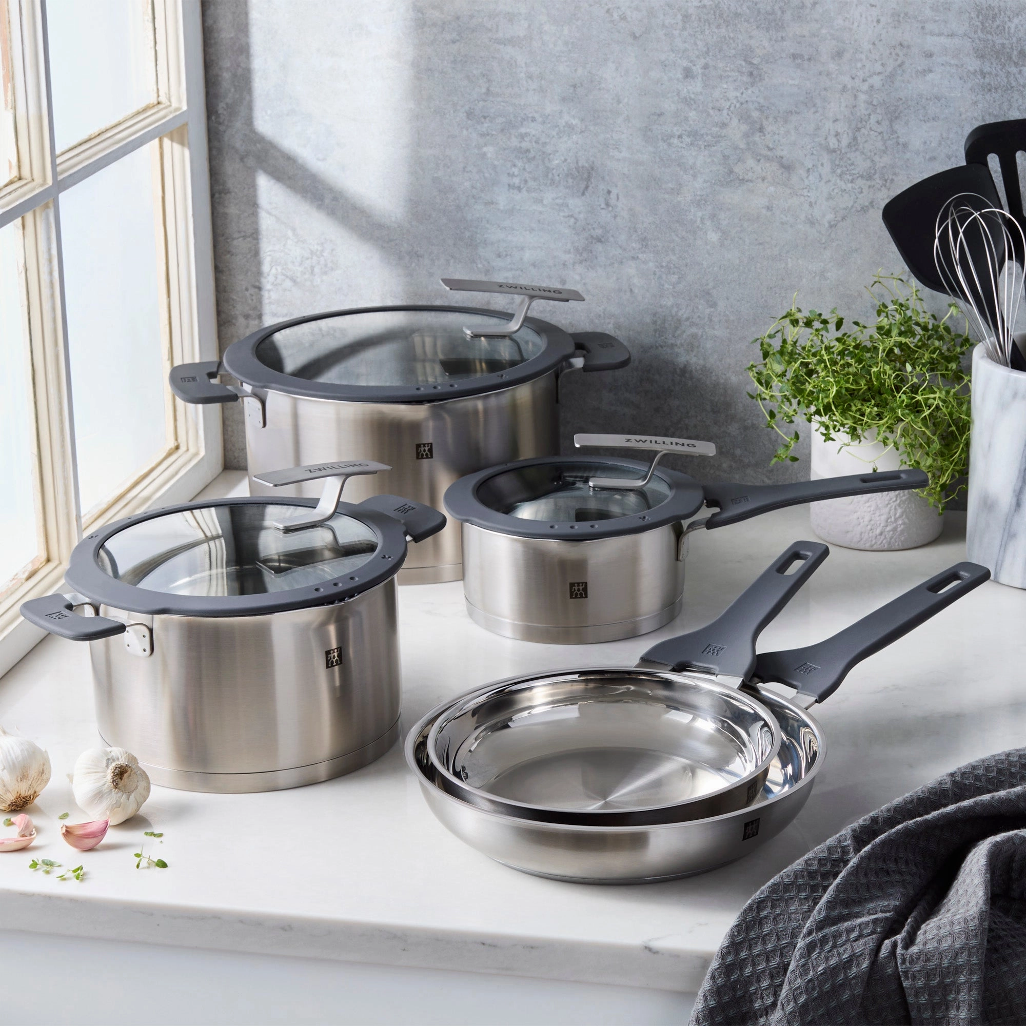 ZWILLING Simplify 8-pc Stainless Steel Cookware Set