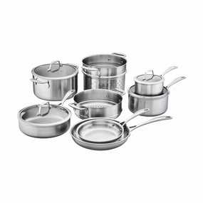ZWILLING Spirit 3-ply 12-pc Stainless Steel Cookware Set Cookware online kitchen sale