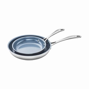 ZWILLING Spirit 3-ply 2-pc Stainless Steel Ceramic Nonstick Fry Pan Set Cookware online kitchen sale