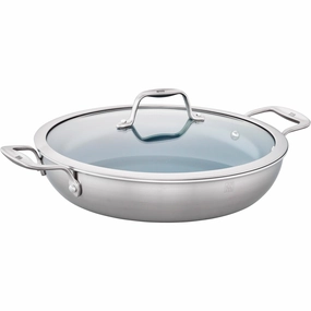 ZWILLING Spirit 3-ply 4-qt Stainless Steel Ceramic Nonstick Braiser Cookware online kitchen sale
