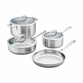 ZWILLING Spirit 3-ply 7-pc Stainless Steel Cookware Set Cookware online kitchen sale