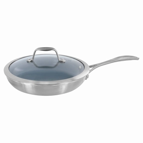 ZWILLING Spirit 3-ply 9.5-inch Stainless Steel Ceramic Nonstick Fry Pan with Lid Cookware online kitchen sale