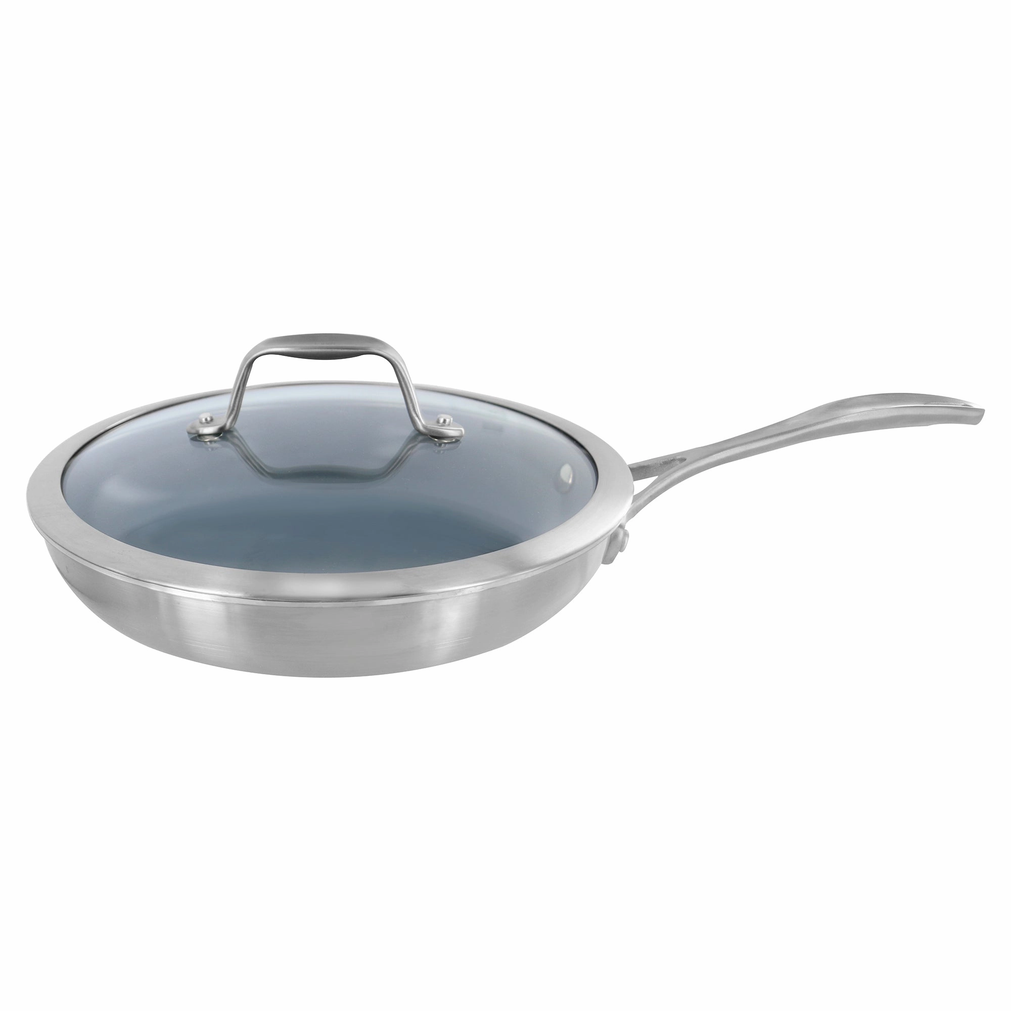 ZWILLING Spirit 3-ply 9.5-inch Stainless Steel Ceramic Nonstick Fry Pan with Lid Cookware online kitchen sale