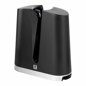 ZWILLING V-Edge Professional Knife Sharpener, for both Western and Japanese Blades, Black Cutlery outlet discounts